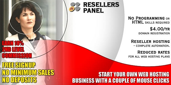 Start your own Reseller hosting business with a couple of mouse clicks